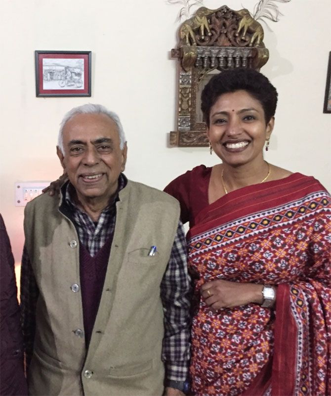 Dr Ravi P Bhatia with Ambika 