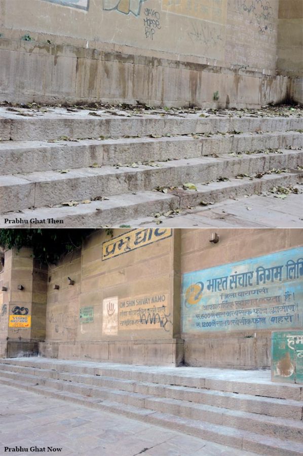 Sakaar volunteers fought odds to completely make over Prabhu Ghat and it is showing from these photographs taken before and after the ghat was cleaned.