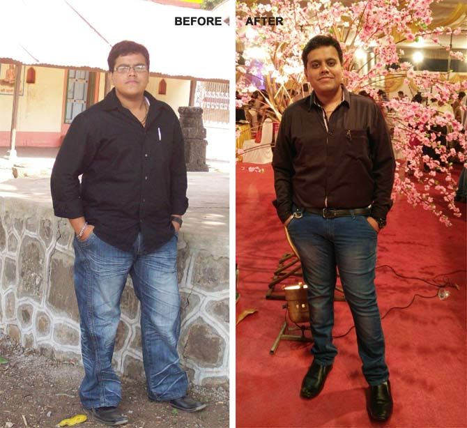 Bhavik Bhadresh Mody lost 25 kilos in 6 months