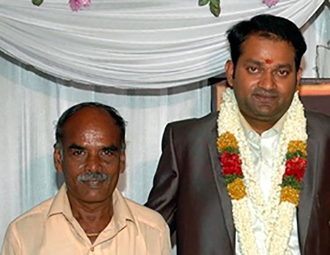 Asaithambi Balakrishnan with his father