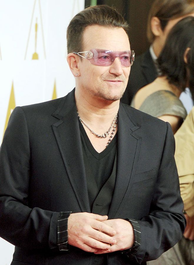 Bono, musician and frontman of rock band U2