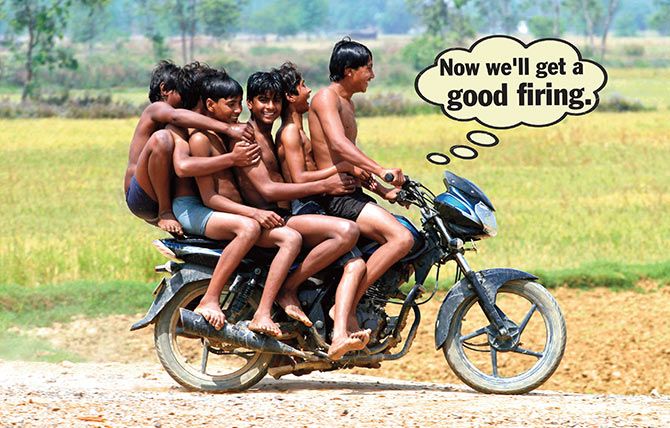 Boys on a bike