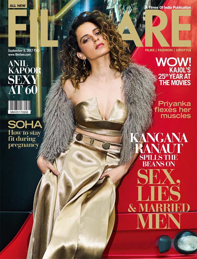 Smokin' hot! Kangana raises the temperature in gold - Rediff.com Get Ahead