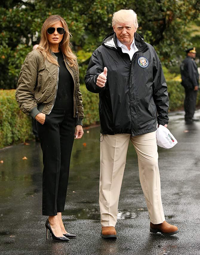 Melania Trump stilettos floods