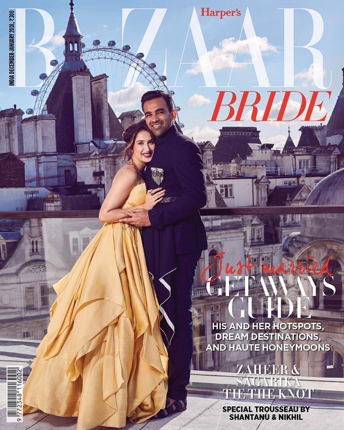 Harper's Bazaar Bride Zaheer Khan and Sagarika Ghatge
