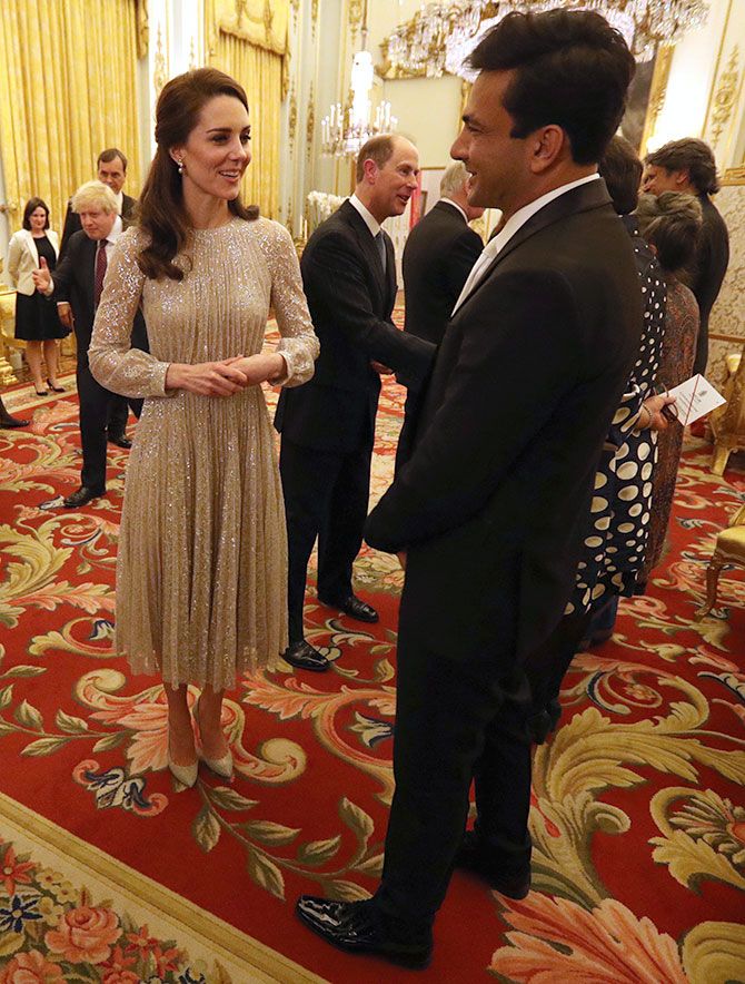 Princess Kate with Chef Vikas Khanna