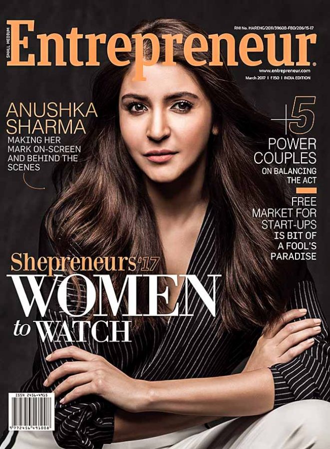 Anushka Sharma on Entrepreneur India magazine