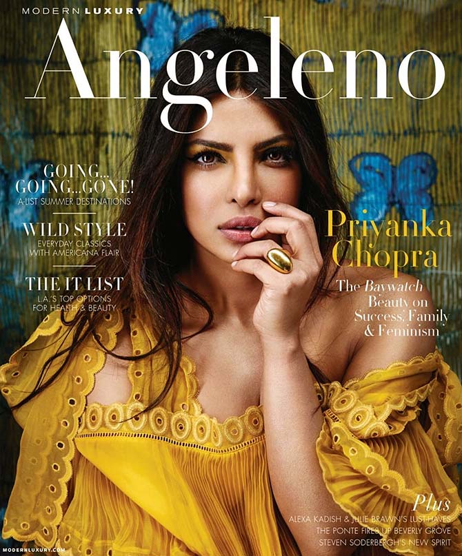 Priyanka chopra on Modern luxury mag cover