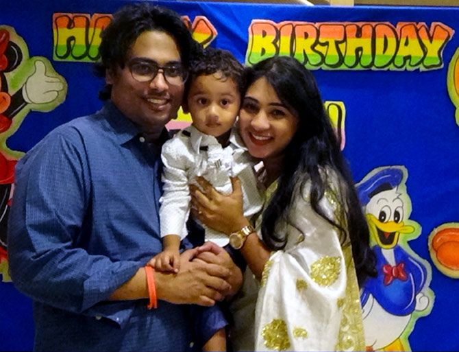 Lavitha Shinoj with family