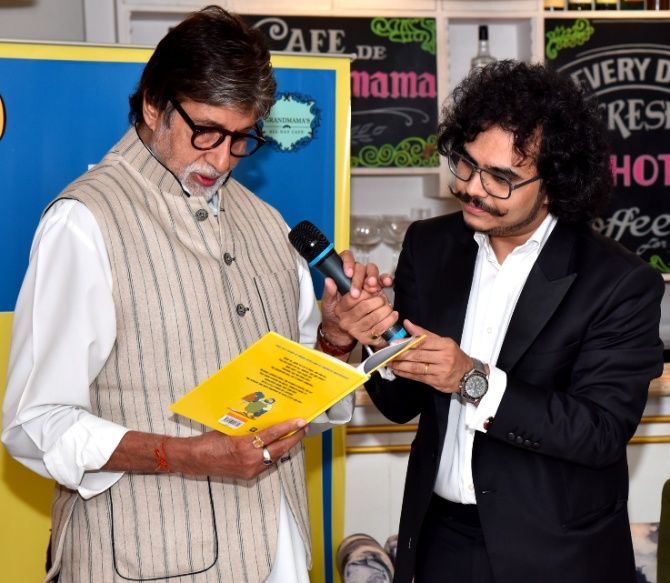 Amitabh Bachchan reads from the book