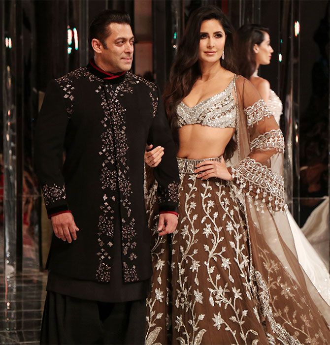 Salman and Katrina walk for Manish Malhotra