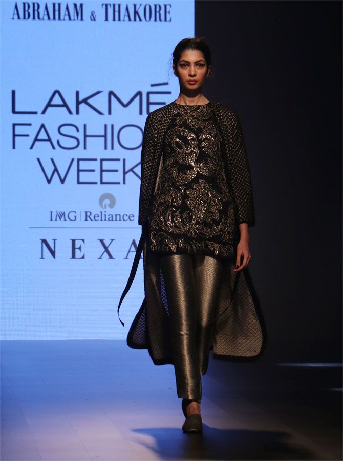 Abraham and Thakore collection at Lakme Fashion Week 2018