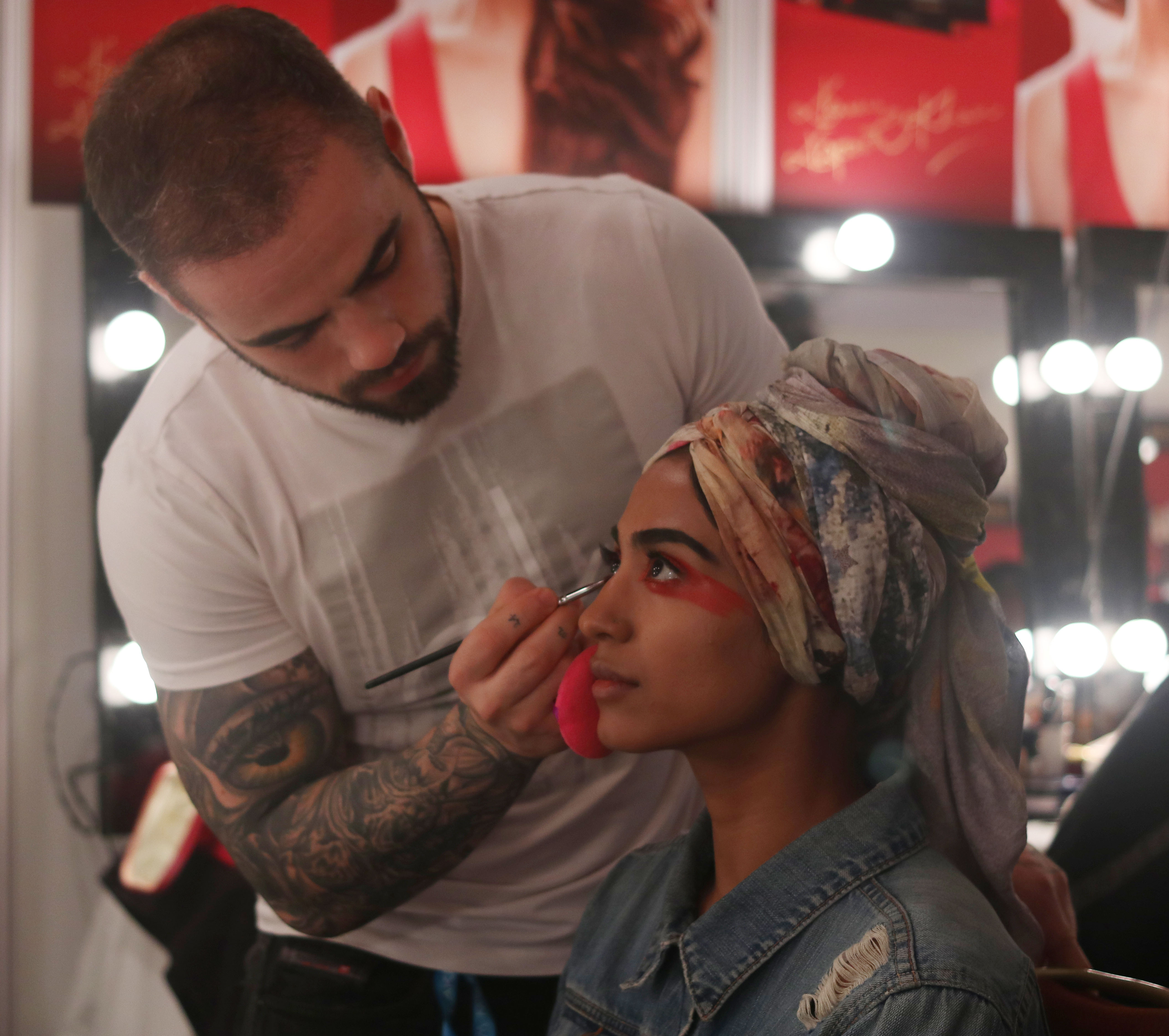 Models backstage at Lakme fashion week summer/resort 2018