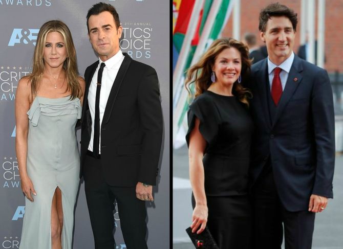 Justin Theroux and Justin Trudeau