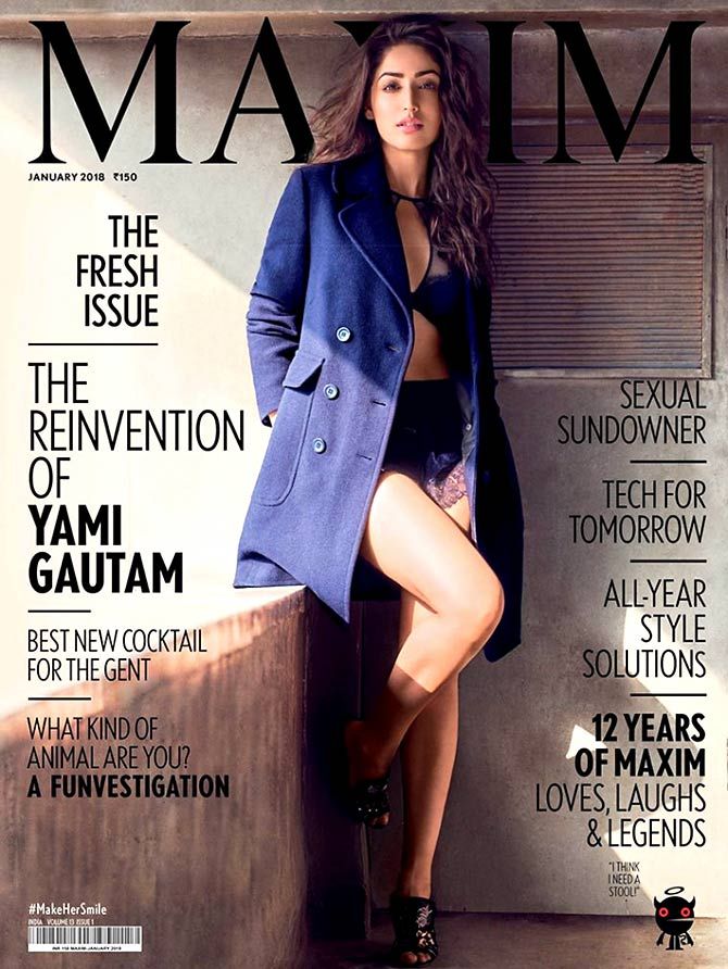 Yami Gautam on Maxim cover