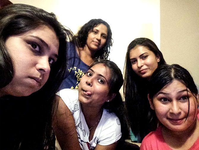 Anisha and her girl gang