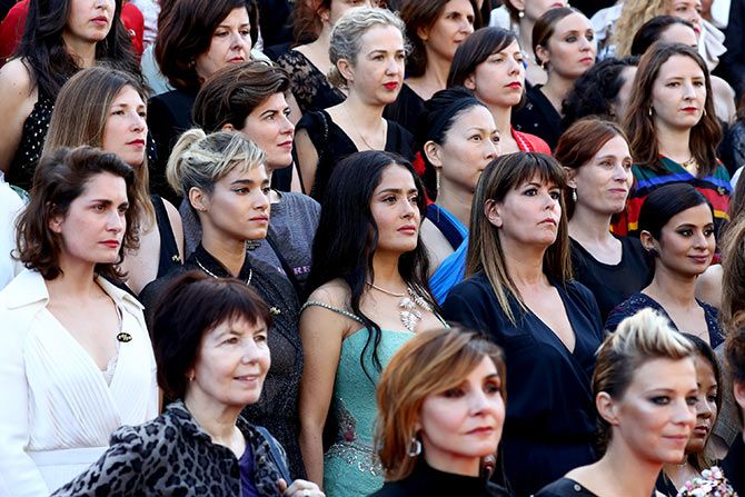 Salma Hayek, Rasika Duggal support #MeToo at Cannes