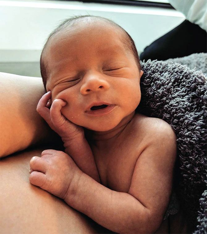 Chrissy Teigen and John Legend share 1st pic of baby boy Miles