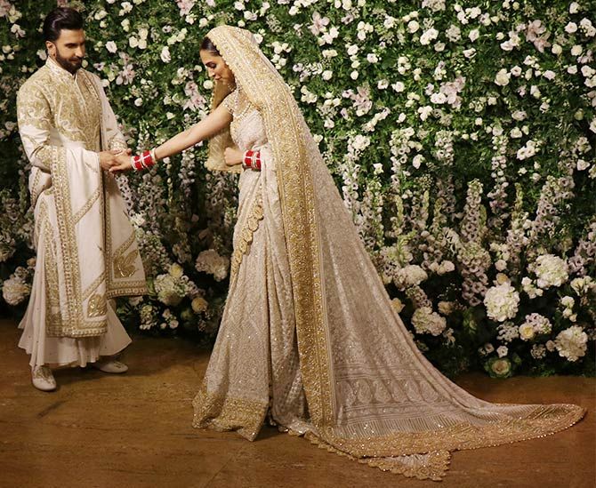 Deepika and Ranveer Singh at their Mumbai reception