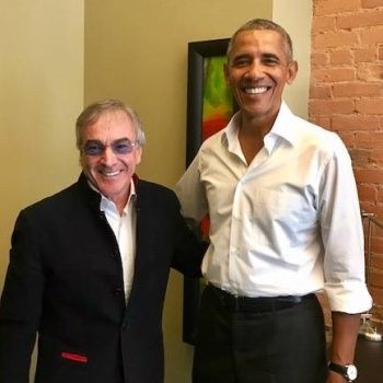Barack Obama meeting with Cirque du Soleil CEO Daniel Lamarre