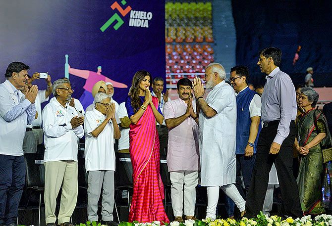 Shilpa Shetty attends Fit India movement