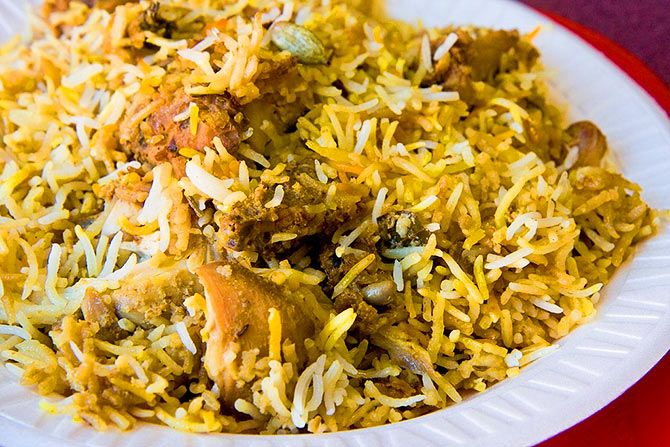 Chicken biryani is India's favourite food