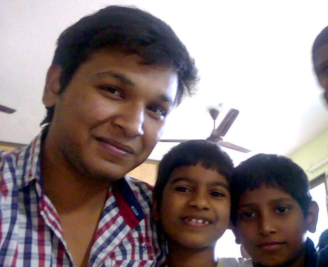 Himanshu Goenka with kids