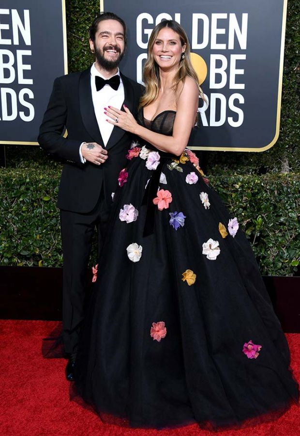 Tom Kaulitz and Heidi Klum at Golden Globes 2019