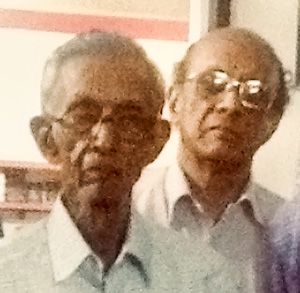 Kailas Swaminathan with his father