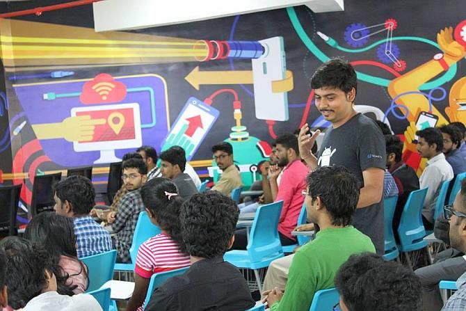 A start-up workshop in session at Kerala Technology Innovation Zone, Kalamassery, Kochi