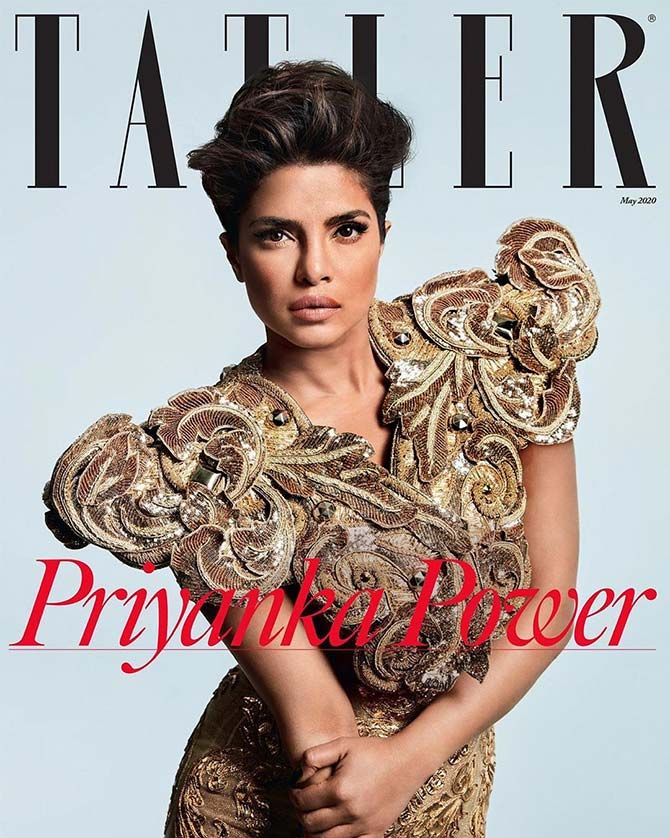 Priyanka Chopra on Tatler magazine's May 2020 cover