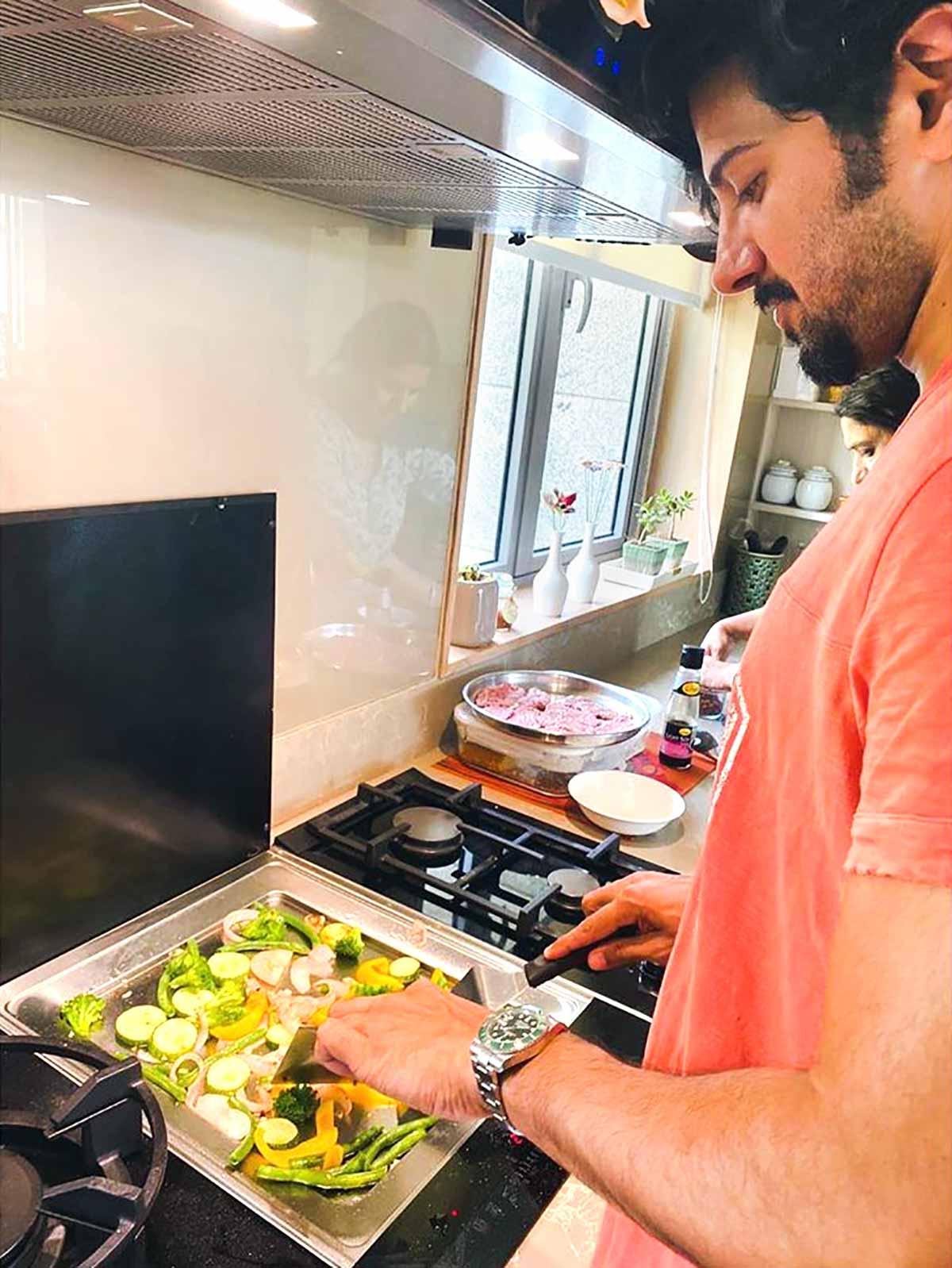 Men enter kitchen, share workload