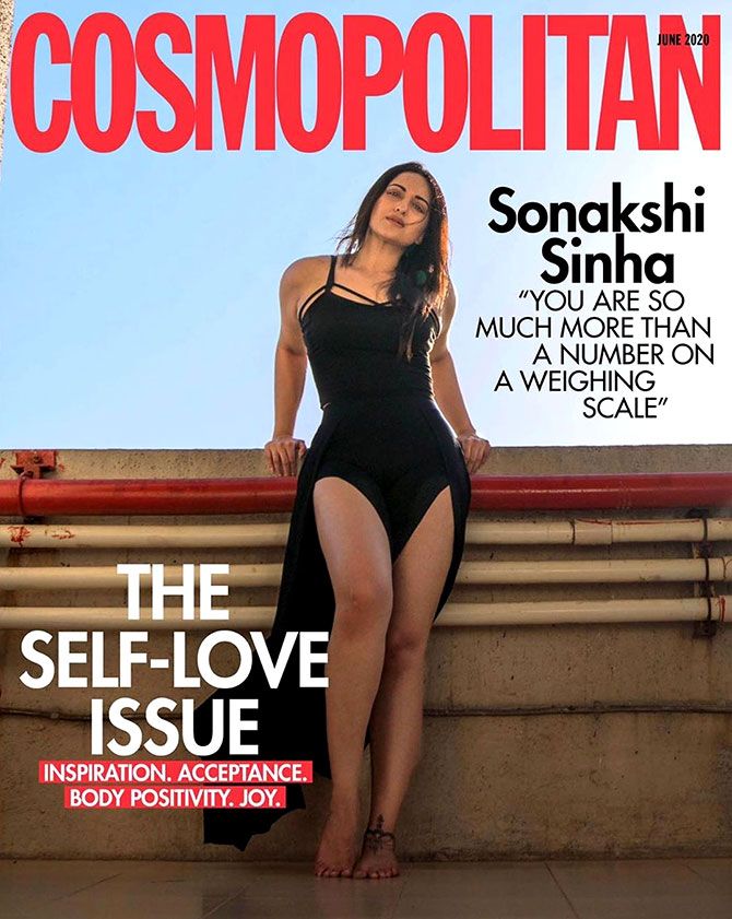 Sonakshi Sinha on Cosmopolitan cover