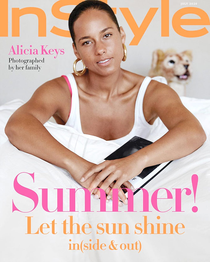 Alicia Keys on InStyle magazine cover