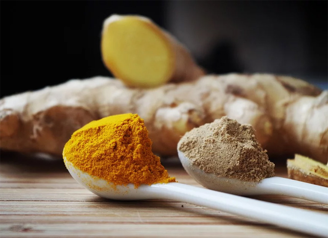 Ginger and turmeric are great to boost your immunity