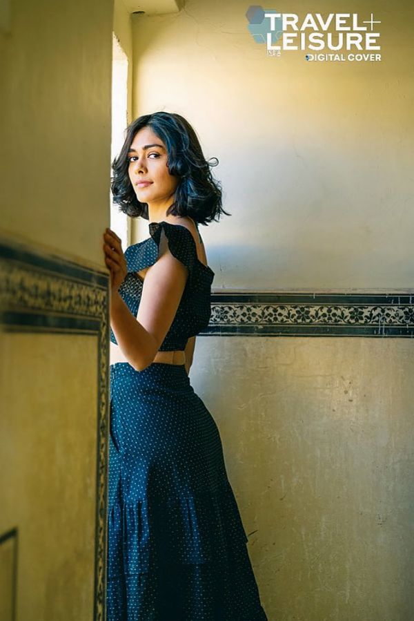 Mrunal Thakur on Travel and Leisure cover