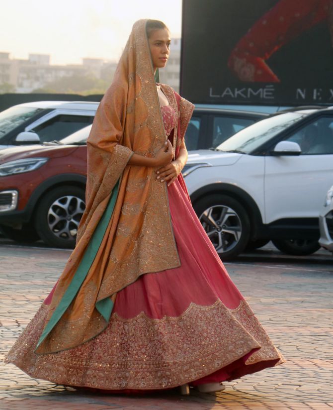 Models walk for Shaveta and Anuj at FDCI x Lakme Fashion Week