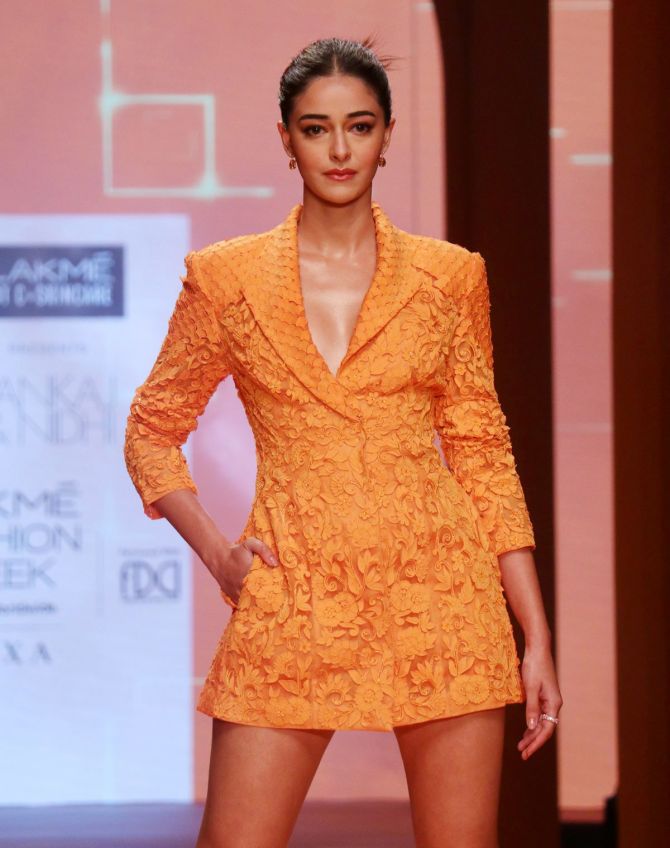 Ananya Panday for Pankaj and Nidhi at FDCI x Lakme Fashion Week 2022
