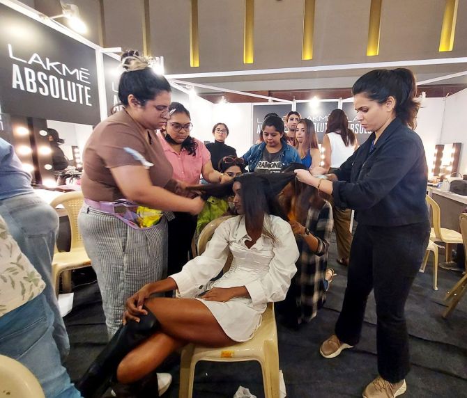 Backstage at FDCI x LFW 2022