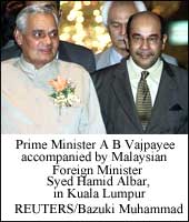 Primie Minister Atal Bihari Vajpayee on his Malaysian trip