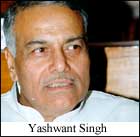 Finance Minister Yashwant Sinha