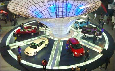 The eighth Auto Expo in New delhi. Photograph: AFP/Getty Images