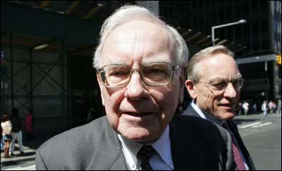 Billionaire and CEO of Berkshire Hathway Inc Warren Buffet. Photograph: David Turnley/Getty Images