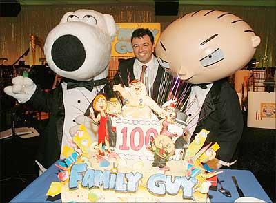 Seth MacFarlane at the Family Guy 100th episode party