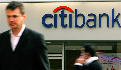 A Citibank branch in central London