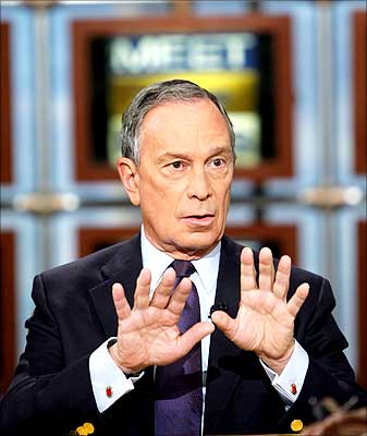 New York City Mayor Michael R Bloomberg
