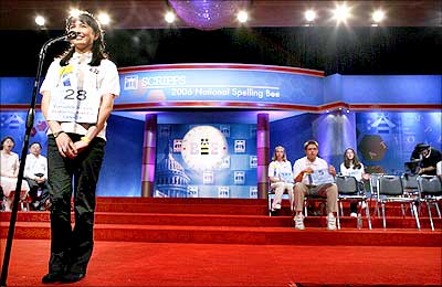 A participant at the 2006 Scripps National Spelling Bee