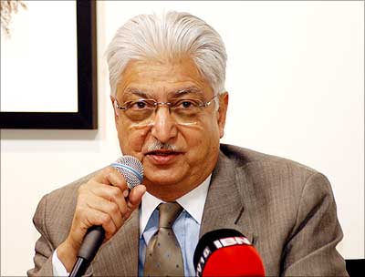 Azim Premji at the launch of Bangalore Tiger, his biography, in New York.