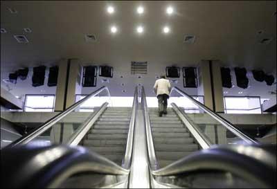 A stock trader arriving at the Buenos Aires Stock Exchange. | Photograph: Juan Mabromata/AFP/Getty Images