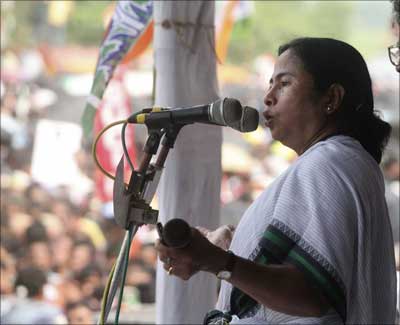 Image: Mamata Banerjee, chief of the regional Trinamool Congress party. | Photograph: Jayanta Shaw/Reuters